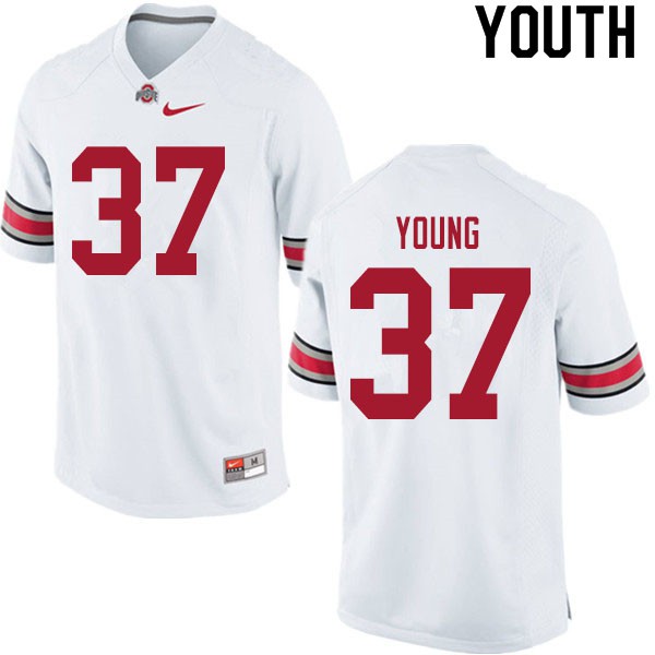 Ohio State Buckeyes #37 Craig Young Youth NCAA Jersey White OSU2287